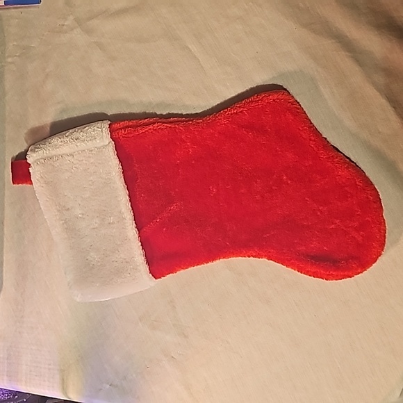 Christmas fleece stocking nwot - Picture 2 of 2